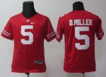 Jerseys Factory Cheap Buckeyes #5 Braxton Miller Red Embroidered