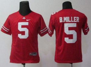Jerseys Factory Cheap Buckeyes #5 Braxton Miller Red Embroidered