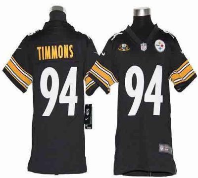 Jerseys Factory Cheap Nike Steelers #94 Lawrence Timmons Black T