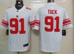 Jerseys Factory Cheap Nike Giants #91 Justin Tuck White Men's Em