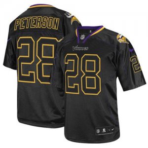 Jerseys Factory Cheap Nike Vikings #28 Adrian Peterson Lights Ou