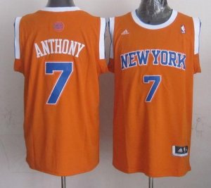 Jerseys Factory Cheap Revolution 30 Knicks #7 Carmelo Anthony Ne
