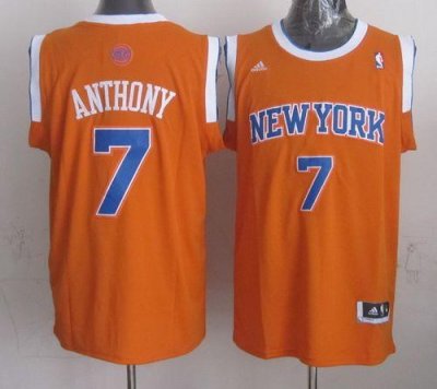Jerseys Factory Cheap Revolution 30 Knicks #7 Carmelo Anthony Ne