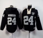 Jerseys Factory Cheap Oakland Raiders #24 Charles Woodson Black