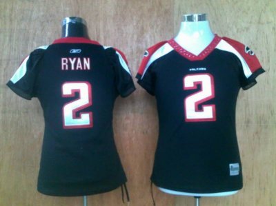 Jerseys Factory Cheap Falcons #2 Matt Ryan Black Women's Field F
