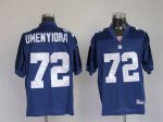 Jerseys Factory Cheap Giants #72 Osi Umenyiora Stitched Blue NFL