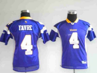 Jerseys Factory Cheap Vikings #4 Brett Favre Purple Embroidered