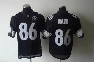 Jerseys Factory Cheap Steelers #86 Hines Ward Black Shadow Stitc