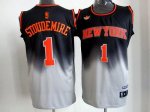 Jerseys Factory Cheap Knicks #1 Amare Stoudemire Black/Grey Fade