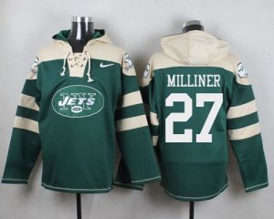 Jerseys Factory Cheap Nike Jets #27 Dee Milliner Green Player Pu