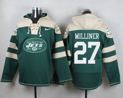 Jerseys Factory Cheap Nike Jets #27 Dee Milliner Green Player Pu