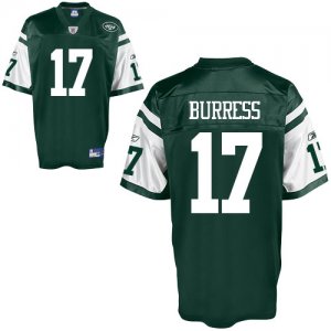 Jerseys Factory Cheap Jets #17 Plaxico Burress Green Embroidered