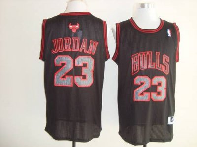 Jerseys Factory Cheap Bulls #23 Michael Jordan Black Graystone F