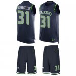 Jerseys Factory Cheap Nike Seahawks #31 Kam Chancellor Steel Blu