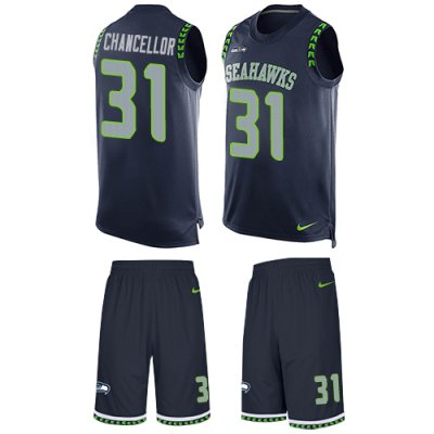 Jerseys Factory Cheap Nike Seahawks #31 Kam Chancellor Steel Blu
