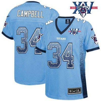 Jerseys Factory Cheap Nike Titans #34 Earl Campbell Light Blue T