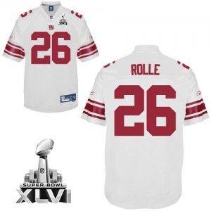 Jerseys Factory Cheap Giants #26 Antrel Rolle White Super Bowl X