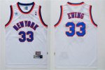 Jerseys Factory Cheap Knicks #33 Patrick Ewing White Throwback S
