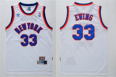 Jerseys Factory Cheap Knicks #33 Patrick Ewing White Throwback S