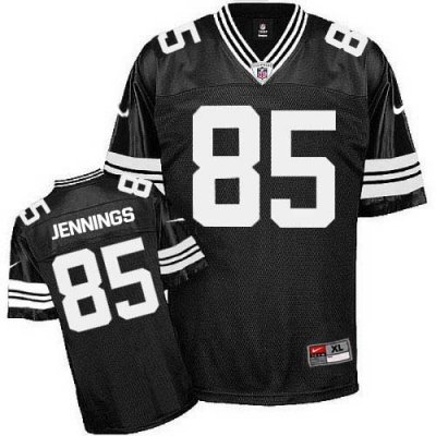 Jerseys Factory Cheap Nike Packers #85 Greg Jennings Black Shado