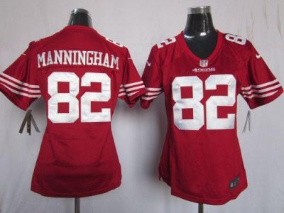 Jerseys Factory Cheap Nike 49ers #82 Mario Manningham Red Team C