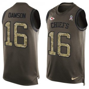 Jerseys Factory Cheap Nike Chiefs #16 Len Dawson Green Men's Sti