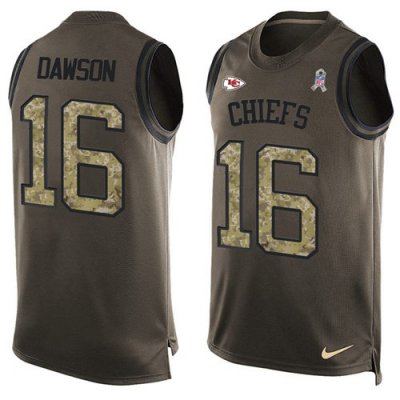 Jerseys Factory Cheap Nike Chiefs #16 Len Dawson Green Men's Sti
