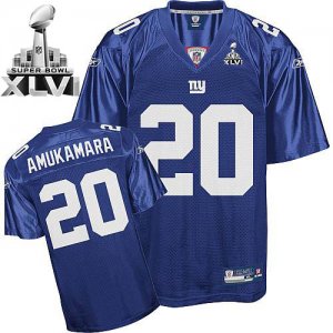 Jerseys Factory Cheap Giants #20 Prince Amukamara Blue Super Bow