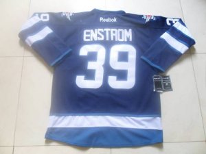 Jerseys Factory Cheap Jets #39 Tobias Enstrom Dark Blue Embroide