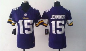 Jerseys Factory Cheap Nike Vikings #15 Greg Jennings Purple Team