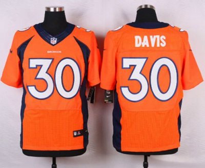 Jerseys Factory Cheap Nike Broncos #30 Terrell Davis Orange Team
