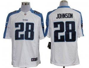 Jerseys Factory Cheap Nike Titans #28 Chris Johnson White Men's