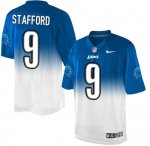 Jerseys Factory Cheap Nike Lions #9 Matthew Stafford Blue/White
