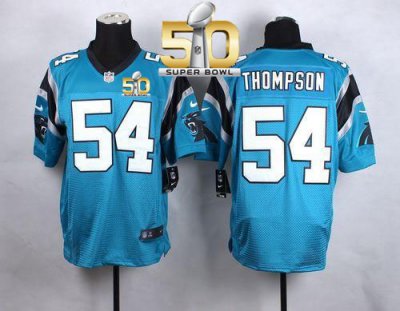Jerseys Factory Cheap Nike Panthers #54 Shaq Thompson Blue Alter