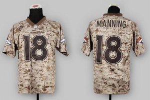 Jerseys Factory Cheap Nike Broncos #18 Peyton Manning Camo USMC