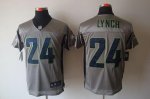 Jerseys Factory Cheap Nike Seahawks #24 Marshawn Lynch Grey Shad