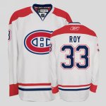 Jerseys Factory Cheap Canadiens #33 Patrick Roy Embroidered Whit