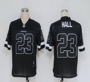 Jerseys Factory Cheap Redskins #23 DeAngelo Hall Black Shadow St