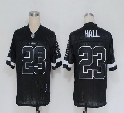 Jerseys Factory Cheap Redskins #23 DeAngelo Hall Black Shadow St