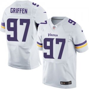 Jerseys Factory Cheap Nike Vikings #97 Everson Griffen White Men