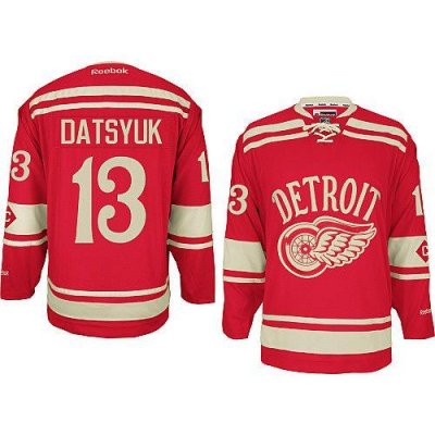 Jerseys Factory Cheap Red Wings #13 Pavel Datsyuk Red 2014 Winte