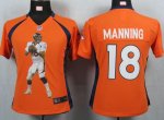 Jerseys Factory Cheap Nike Broncos #18 Peyton Manning Orange Tea