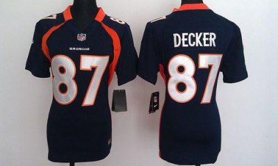 Jerseys Factory Cheap Nike Broncos #87 Eric Decker Blue Alternat