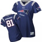 Jerseys Factory Cheap Patriots #81 Aaron Hernandez Blue 2011 Wom