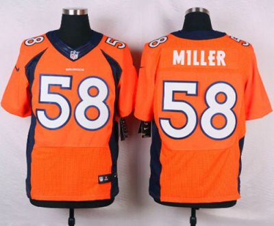 Jerseys Factory Cheap Nike Broncos #58 Von Miller Orange Team Co