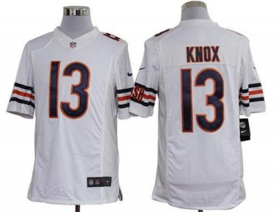 Jerseys Factory Cheap Nike Bears #13 Johnny Knox White Men's Emb
