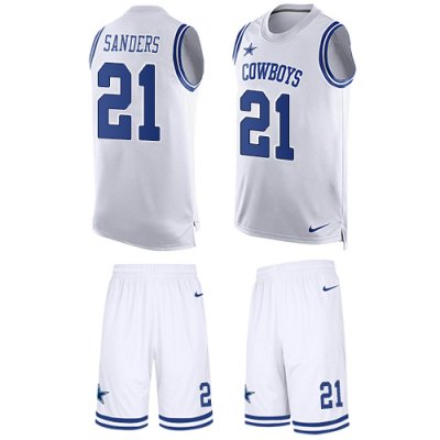 Jerseys Factory Cheap Nike Cowboys #21 Deion Sanders White Men's
