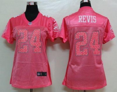 Jerseys Factory Cheap Nike Jets #24 Darrelle Revis Pink Sweethea