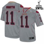 Jerseys Factory Cheap Nike 49ers #11 Alex Smith Lights Out Grey