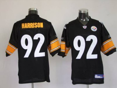 Jerseys Factory Cheap Steelers #92 James Harrison Black Stitched